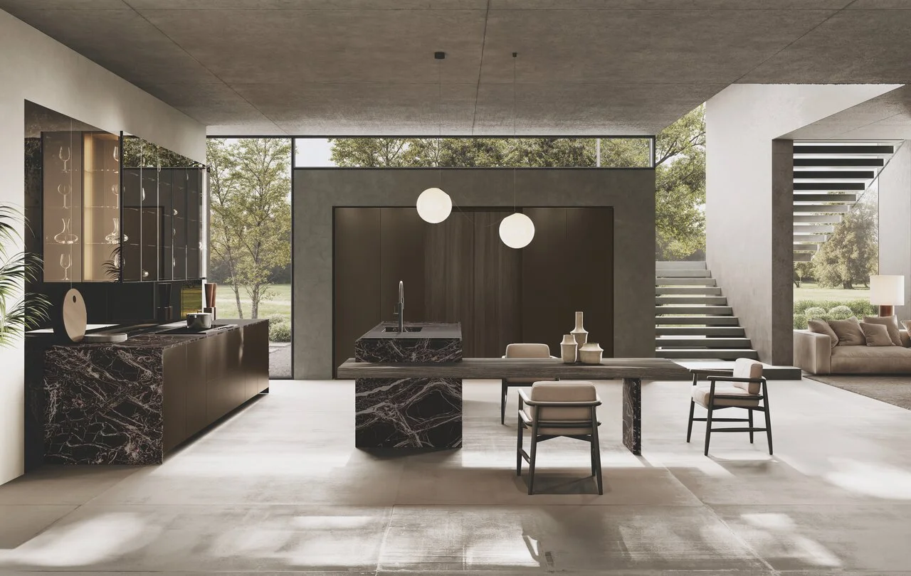 Binova Bluna Architecture III — кухня с островом