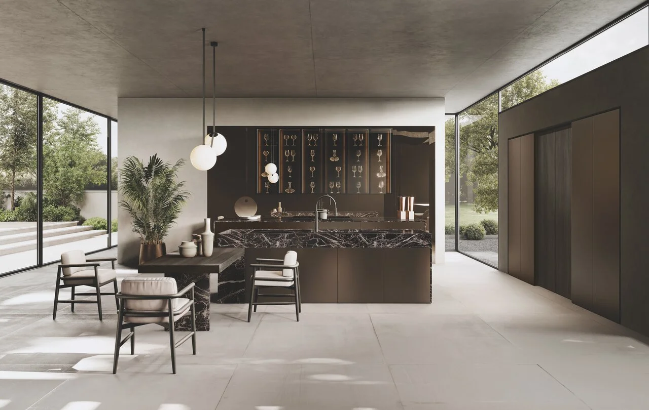 Binova Bluna Architecture III — современная итальянская кухня